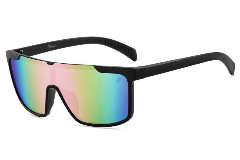 D713PRVX - Polarized Flat Top Shield Sunglasses w/ Premium Lens
