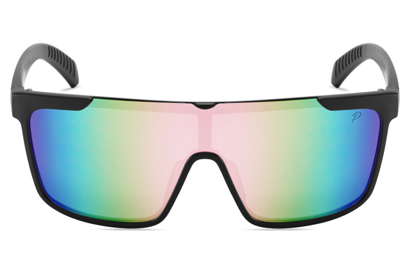 D713PRVX - Polarized Flat Top Shield Sunglasses w/ Premium Lens - Image 2