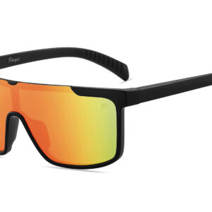 D713PRVX - Polarized Flat Top Shield Sunglasses w/ Premium Lens - Image 3