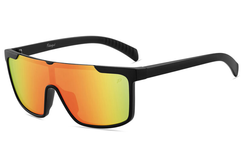 D713PRVX - Polarized Flat Top Shield Sunglasses w/ Premium Lens - Image 3