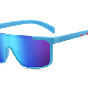 D713PRVX - Polarized Flat Top Shield Sunglasses w/ Premium Lens - Image 5
