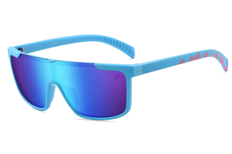 D713PRVX - Polarized Flat Top Shield Sunglasses w/ Premium Lens - Image 5