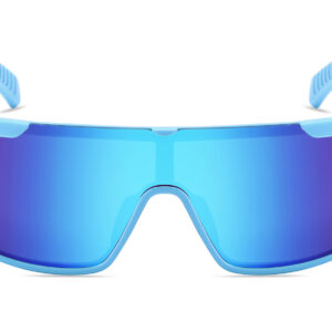 D713PRVX - Polarized Flat Top Shield Sunglasses w/ Premium Lens - Image 6