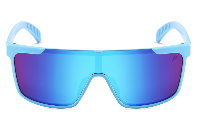 D713PRVX - Polarized Flat Top Shield Sunglasses w/ Premium Lens - Image 6