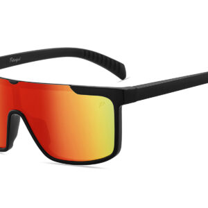 D713PRVX - Polarized Flat Top Shield Sunglasses w/ Premium Lens - Image 7