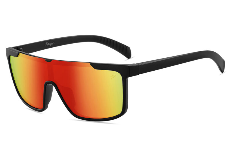 D713PRVX - Polarized Flat Top Shield Sunglasses w/ Premium Lens - Image 7