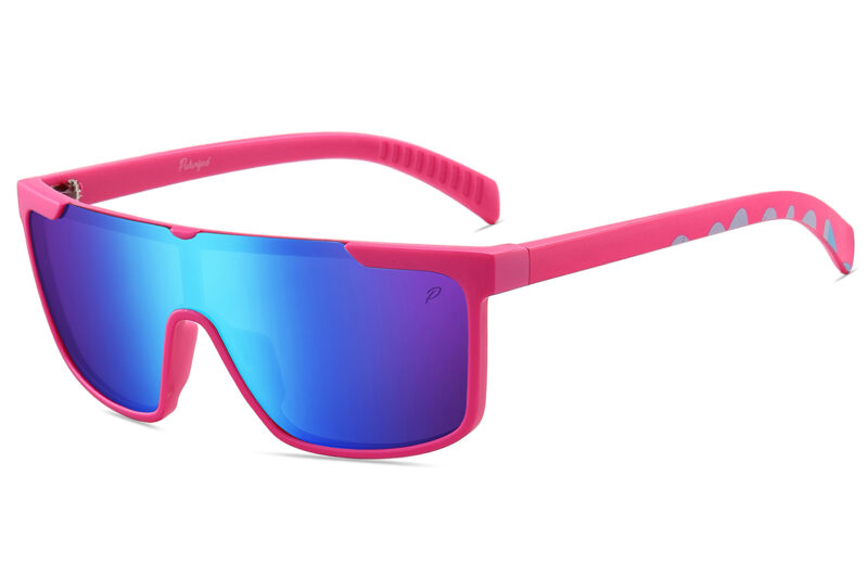 D713PRVX - Polarized Flat Top Shield Sunglasses w/ Premium Lens - Image 9