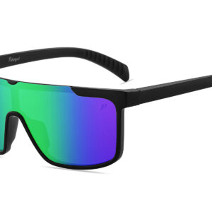 D713PRVX - Polarized Flat Top Shield Sunglasses w/ Premium Lens - Image 11