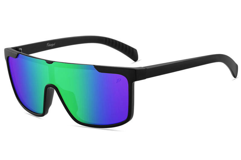 D713PRVX - Polarized Flat Top Shield Sunglasses w/ Premium Lens - Image 11