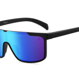 D713PRVX - Polarized Flat Top Shield Sunglasses w/ Premium Lens - Image 13