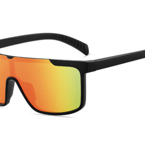 D713RVX - Flat Top Shield Sunglasses w/ Premium Lens