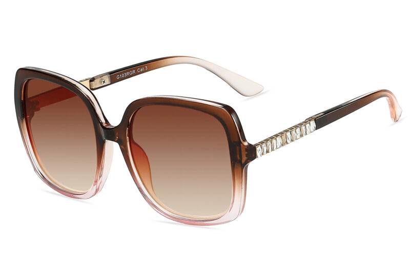 G103RGR - Women's Oversized Rhinestone Sunglasses