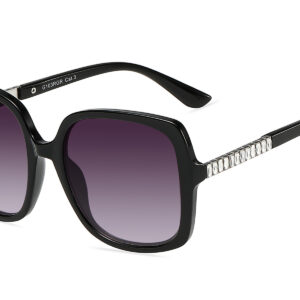 G103RGR - Women's Oversized Rhinestone Sunglasses - Image 3
