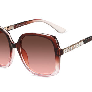 G103RGR - Women's Oversized Rhinestone Sunglasses - Image 7
