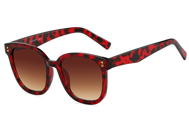 G104GR - Women's Squared Cat-Eye Sunglasses - Image 9