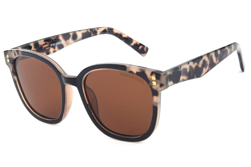G104PGR - Women's Squared Cat-Eye Polarized Sunglasses