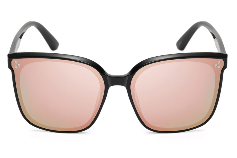 G107RV - Women's Squared Cat-Eye Sunglasses w/ Infinity Lens - Image 2