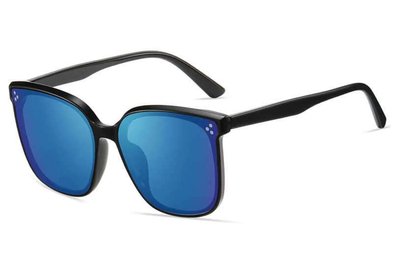 G107RV - Women's Squared Cat-Eye Sunglasses w/ Infinity Lens - Image 3