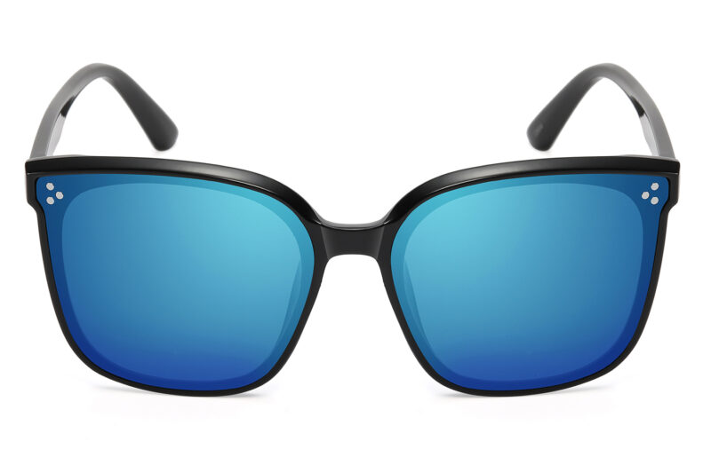 G107RV - Women's Squared Cat-Eye Sunglasses w/ Infinity Lens - Image 4