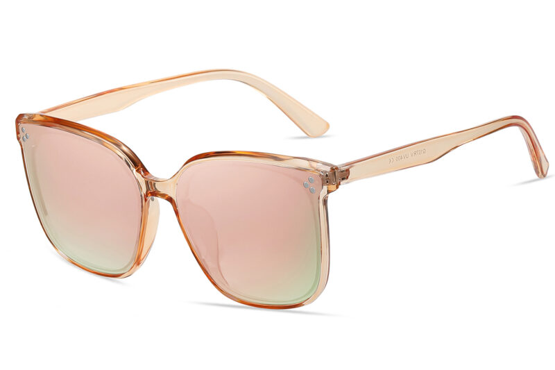 G107RV - Women's Squared Cat-Eye Sunglasses w/ Infinity Lens - Image 9