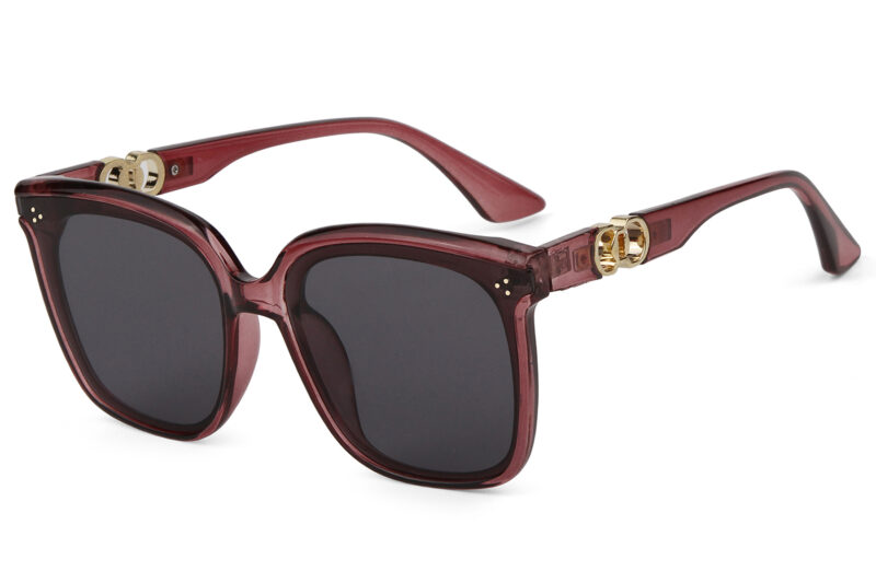 G118SD - Women's Squared Cat-Eye Sunglasses w/ Infinity Lens - Image 5