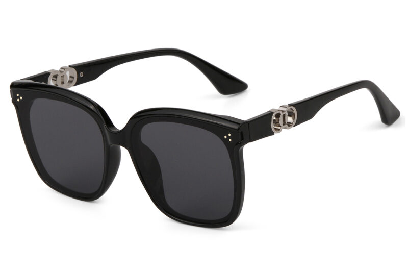G118SD - Women's Squared Cat-Eye Sunglasses w/ Infinity Lens - Image 7