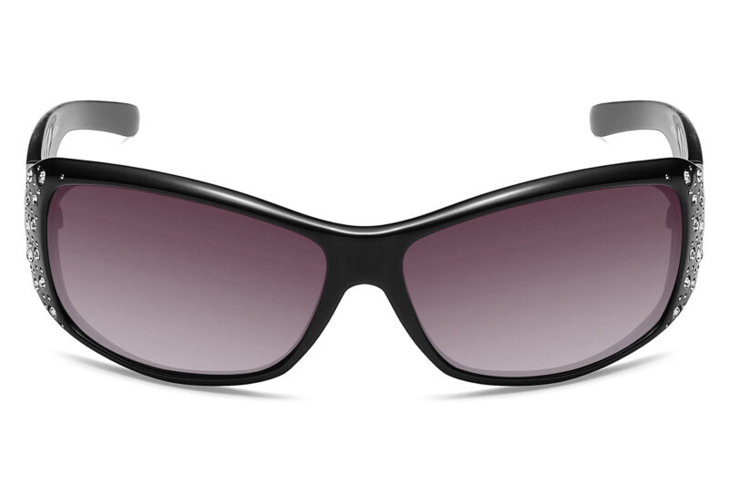 G237APRGR - Women's Animal Print Sunglasses w/ Rhinestone - Image 2