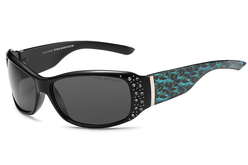 G237APRP - Women's Animal Print Polarized Sunglasses w/ Rhinestone - Image 7