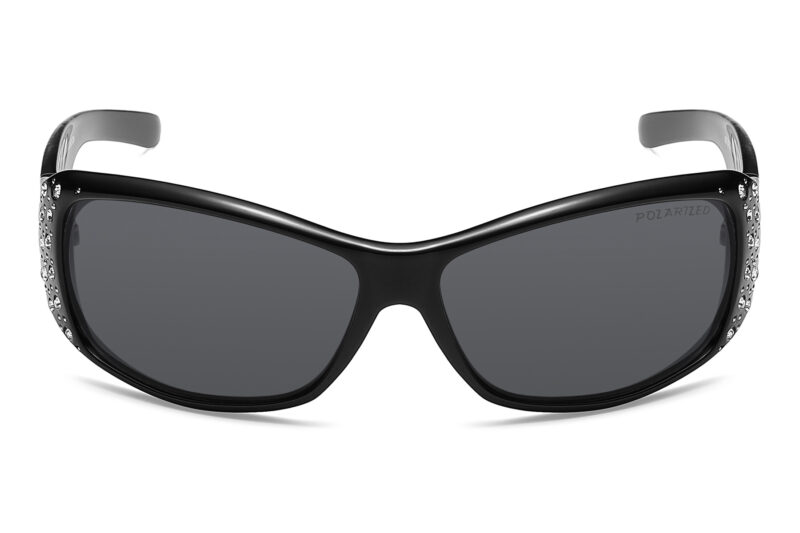 G237APRP - Women's Animal Print Polarized Sunglasses w/ Rhinestone - Image 10