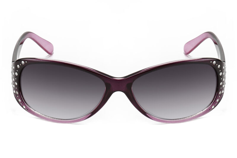 G262RGR - Women's Rectangular Sunglasses w/ Rhinestone - Image 4