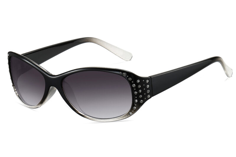 G262RGR - Women's Rectangular Sunglasses w/ Rhinestone - Image 5
