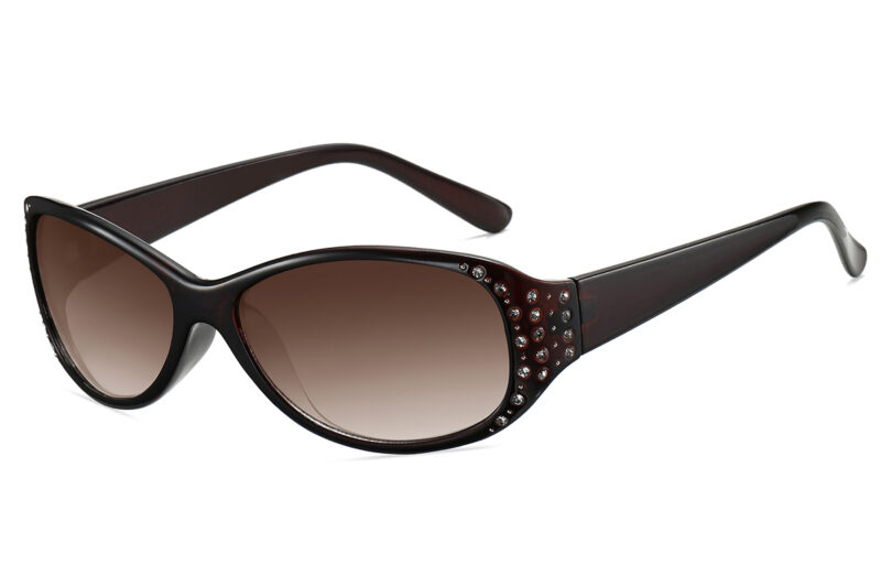 G262RGR - Women's Rectangular Sunglasses w/ Rhinestone - Image 7