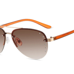 G564RGR - Women's Aviator Rhinestone Sunglasses