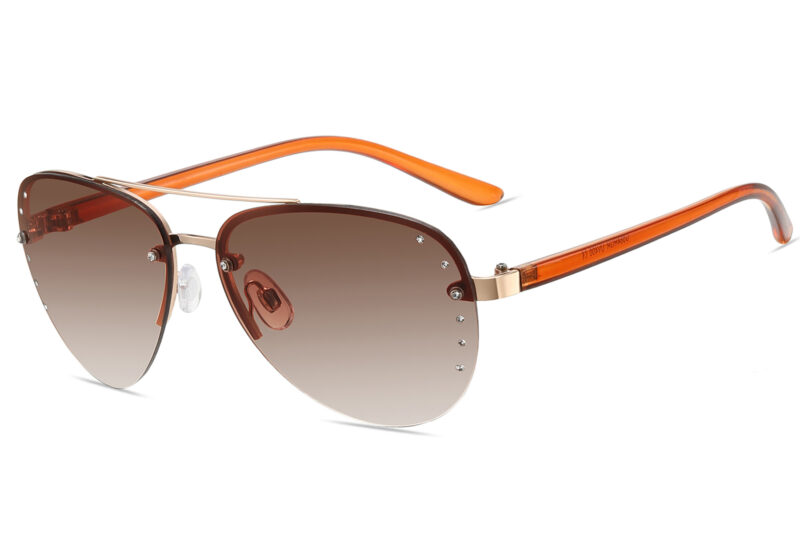 G564RGR - Women's Aviator Rhinestone Sunglasses