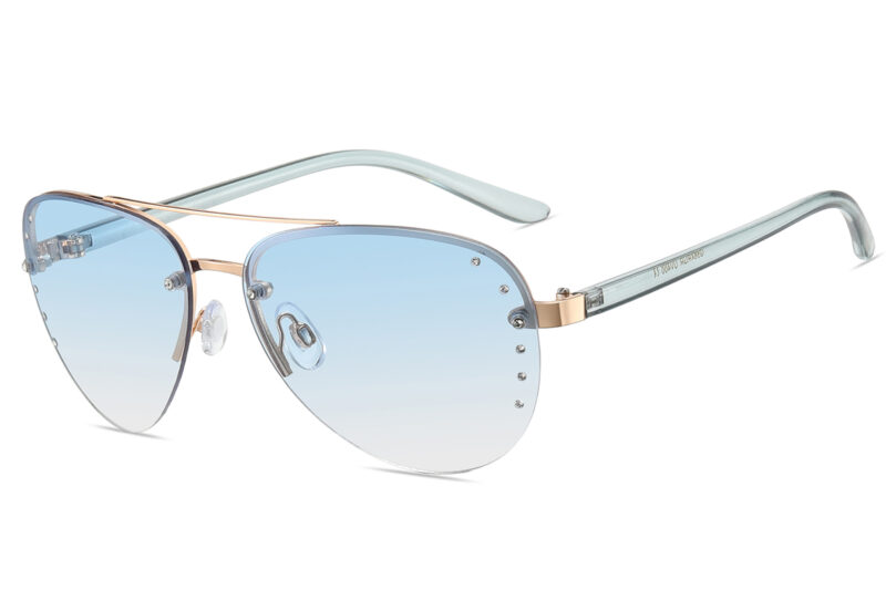 G564RGR - Women's Aviator Rhinestone Sunglasses - Image 5