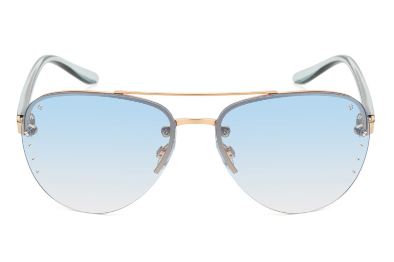 G564RGR - Women's Aviator Rhinestone Sunglasses - Image 6