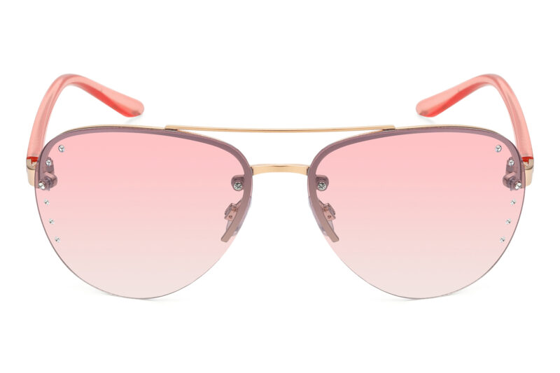 G564RGR - Women's Aviator Rhinestone Sunglasses - Image 8