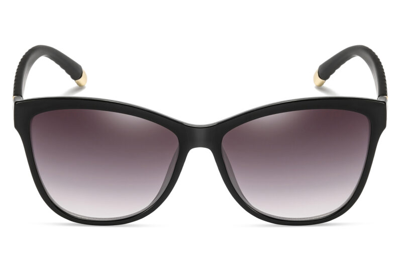 G635GR - Women's Squared Cat-Eye Stitched Sunglasses - Image 2