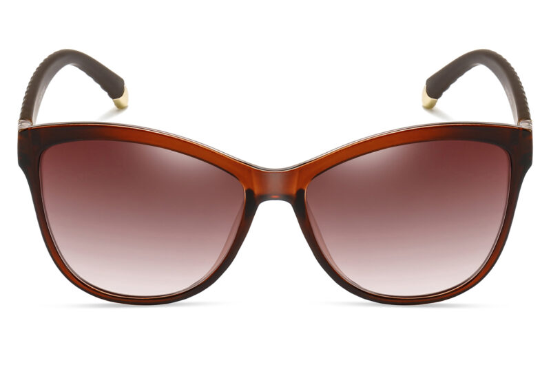 G635GR - Women's Squared Cat-Eye Stitched Sunglasses - Image 6
