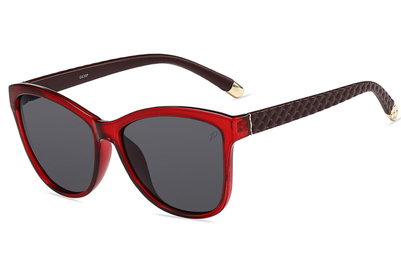 G635P - Women's Squared Cat-Eye Polarized Sunglasses - Image 7