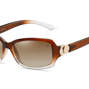 G663PGR - Women's Square Silhouette Polarized Sunglasses - Image 5