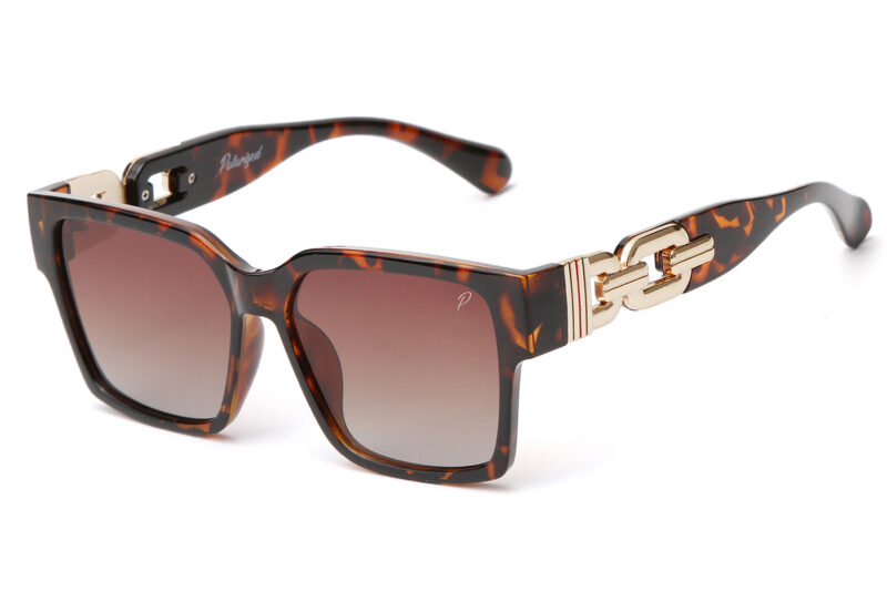 G691PGR - Women Squared Cat-Eye Polarized Sunglasses - Image 9