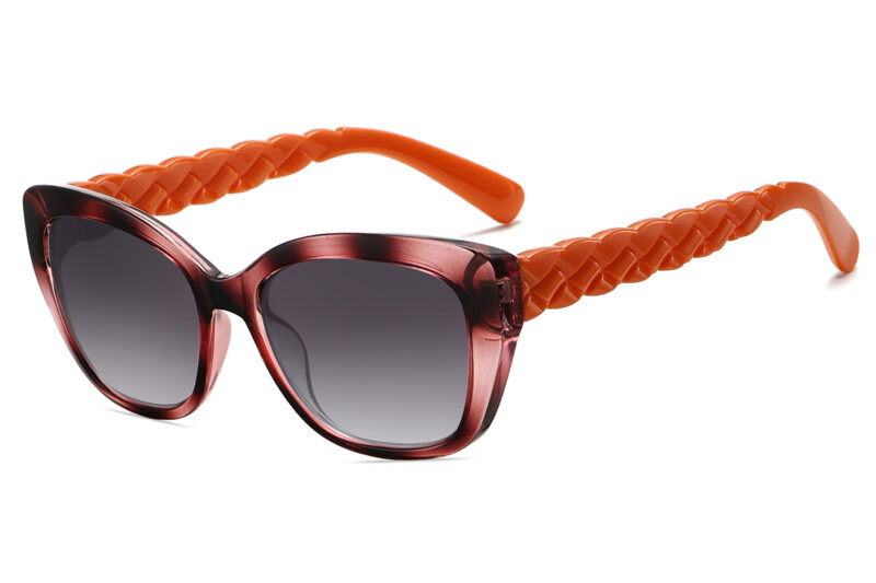 G692GR - Women Squared Cat-Eye Sunglasses - Image 5