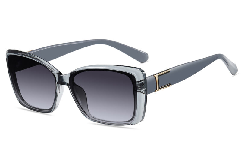 G697GR - Women's Rectangular Silhouette Sunglasses - Image 7