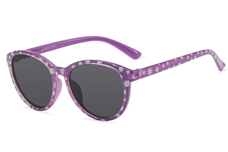 K012SD - Kids Cat Eye Daisy Sunglasses for Girls - Image 9