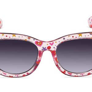 K015GR - Kids Cat-Eye Sunglasses for Girls - Image 2
