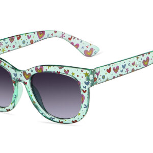K015GR - Kids Cat-Eye Sunglasses for Girls - Image 3