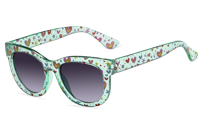 K015GR - Kids Cat-Eye Sunglasses for Girls - Image 3