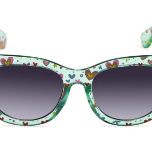 K015GR - Kids Cat-Eye Sunglasses for Girls - Image 4