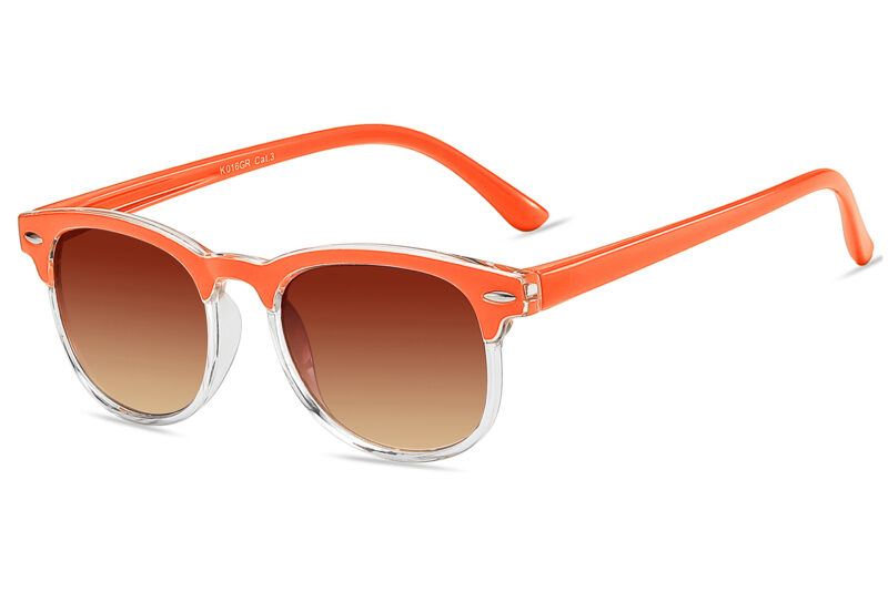 K016GR - Kids Brow Line Sunglasses for Boys & Girls